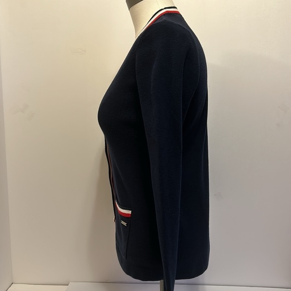 Tommy Hilfiger Navy Red White Blue Long Sleeve Button Down Cardigan Wom XS - Picture 7 of 10